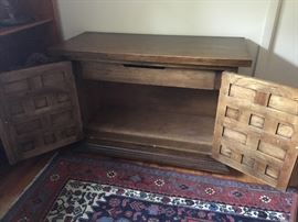 Inside of Thomasville cabinet 