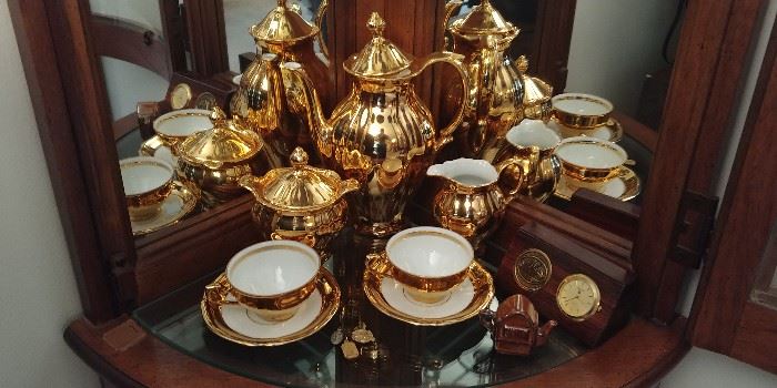 Gold Porcelain Tea Set