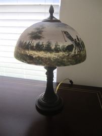 LAMP WITH GOLFER