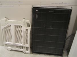 GATE AND ANIMAL CRATE