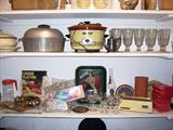 Clean kitchenware - some vintage - small appliances