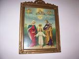 Great Holy Family framed print - old