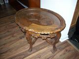 Small carved occasional table