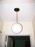One of a pair of way-cool mid-century lights.