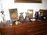 All types of bric a brac - some WDSU tv memorabilia