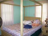 Double bed with good mattresses - 1970's - has matching night stand.