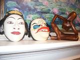 Interesting masks and objets d'art