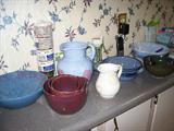 Hand thrown pottery and bowls.....
