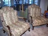 Great pair of designer chairs - standing candlestick and lighter from church