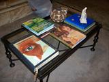 Georgian Home tempered glass coffee table - looks great - so heavy we can barely lift it!