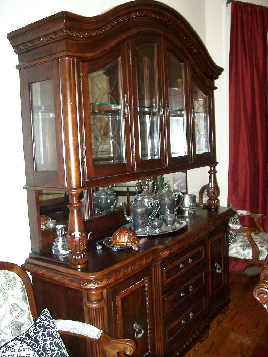 Matching china cabinet