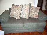Another nice clean sofa set - sofa, love seat, chair with ottoman - all like new.