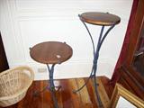 Two small occasional tables....