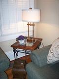 Two matching lamp tables like this.....