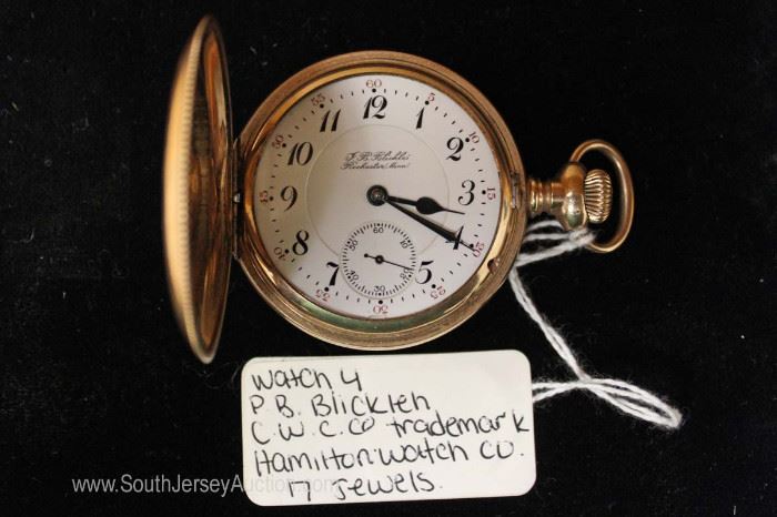  P.B. Blicklen 17 Jewels Pocket Watch by “Hamilton Watch Company”

C.W.C. Co. Trade Mark 
