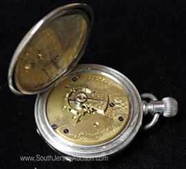  7 Jewels Silveriod Waltham Pocket Watch by “American Watch Company” circa 1887 