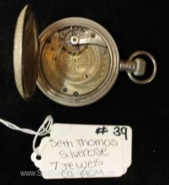 Silverode 7 Jewels Pocket Watch by “Seth Thomas” circa 1904 