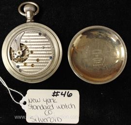 Silveroid Pocket Watch by “New York Standard Watch Company” 