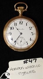  17 Jewels Pocket Watch by “Hamilton Watch Company” 