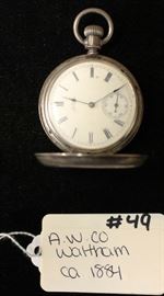  Waltham Pocket Watch by “A.W. Company” circa 1884 