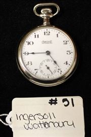  Ingersoll Waterbury Pocket Watch 