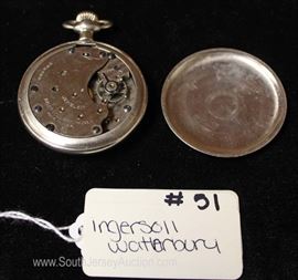  Ingersoll Waterbury Pocket Watch 