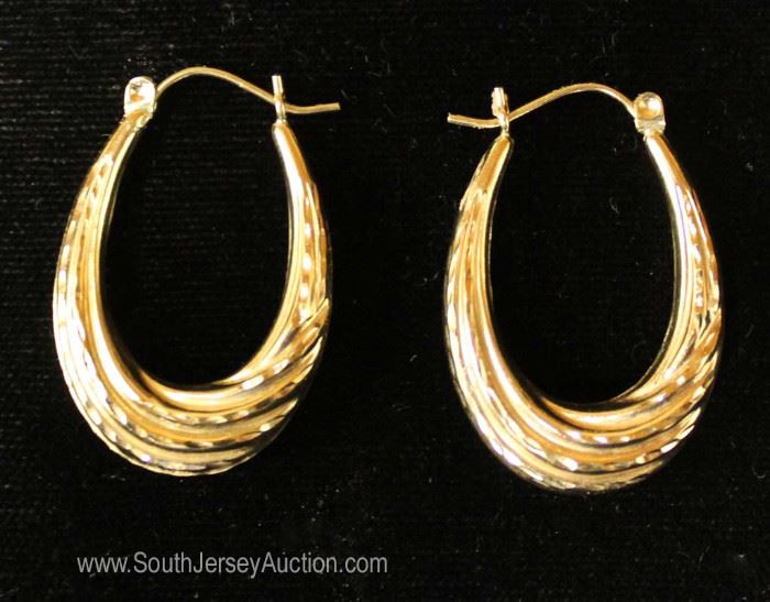  14 Karat Gold Hoop Earrings 