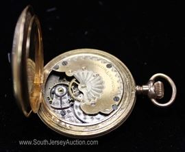  10 Karat Gold 7 Jewel Garden City Pocket Watch circa 1897 
