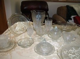 "IRIS" depression glass sampling