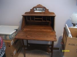 Vintage secretary desk - interior