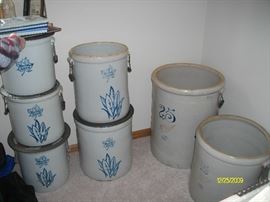 Variety of Western crocks