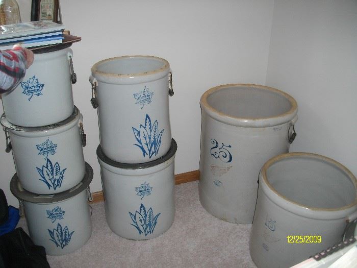 Variety of Western crocks