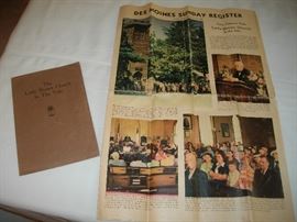 Article on the "Little Brown Church in the Vale"