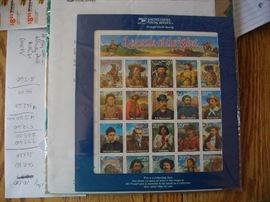 Legends of the West USPS "Recalled" stamps.  Still sealed.
