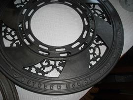 Cast iron stove pipe grates