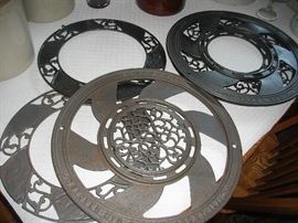 Assorted stove pipe grates