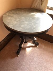 Antique marble top #2, this time in grey.  So sexy.
