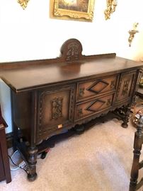1920's Gorgeous Buffet , Gothic Style.