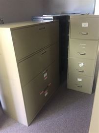 Lateral and vertical filing cabinets