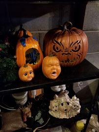 Lighted Halloween Pumpkins