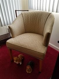 MCM Nailhead Tub Chairs pair