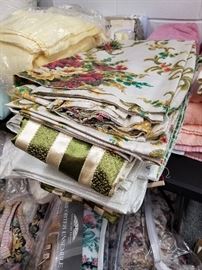 Vintage full length MCM Fiberglass curtains