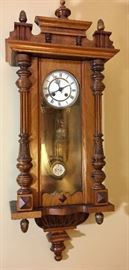 Vintage German wall clock restored