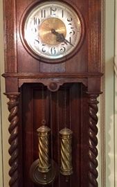 Vintage German grandfather clock
