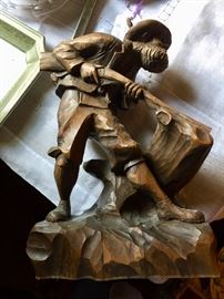 Walnut sculpture from Northern Italy