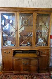 China cabinet with desk
