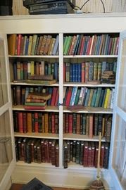 Many books including leather bound classic novels by Franklin Mint & Easton Press. The Easton Press books are still sealed in the original cellophane. 