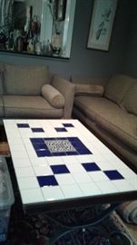 One of a kind tile coffee table