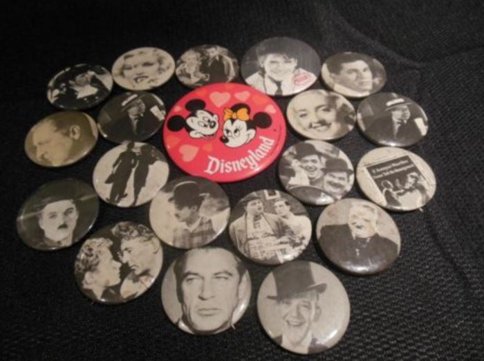 12.	Vintage Hollywood Stars Personality Pins