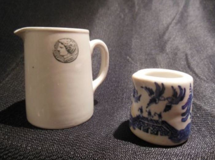 11.	Set of Two Vintage Ceramic Creamers